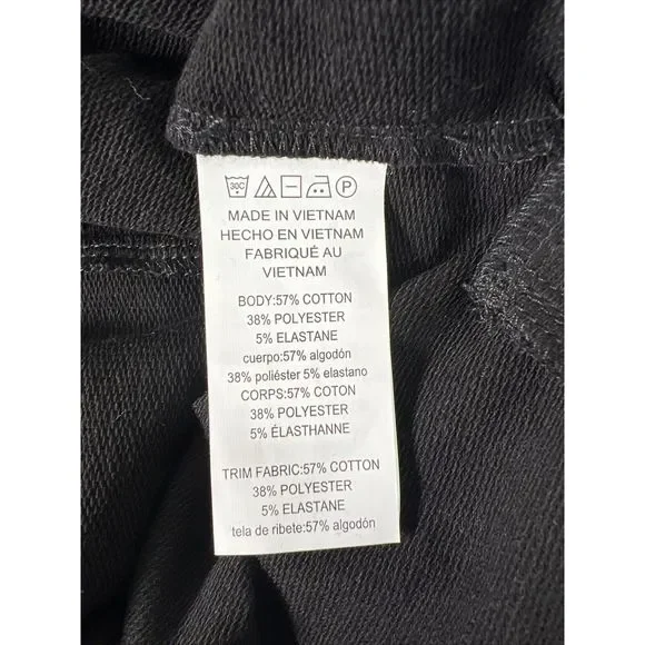 NEW Michael Kors Women's Black Terry Knit Logo Pullover Hoodie - L - Picture 4 of 4